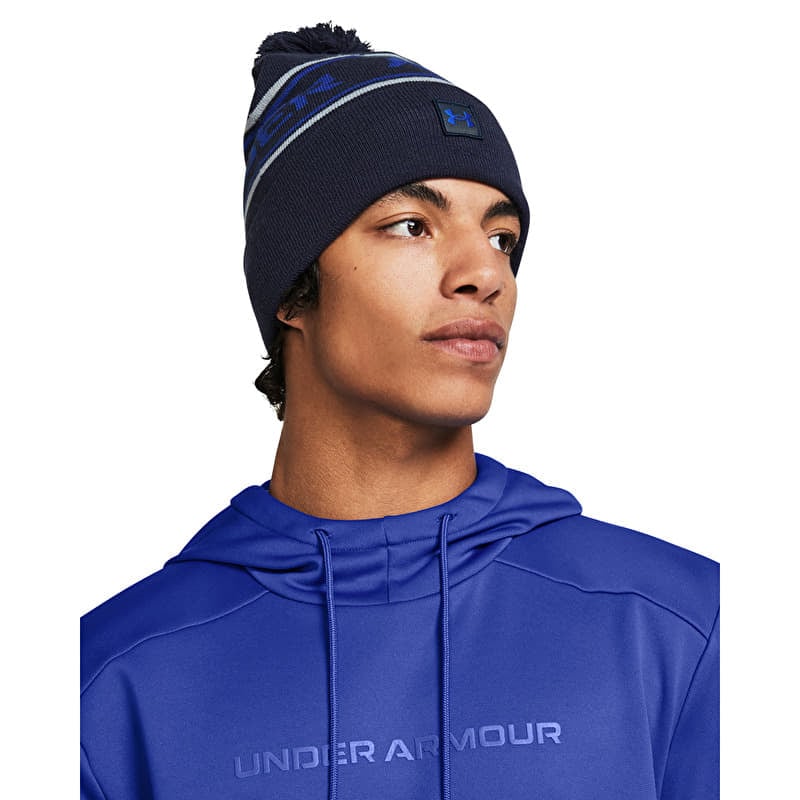 Шапка Under Armour Men'S Halftime Pom Beanie Midnight Navy