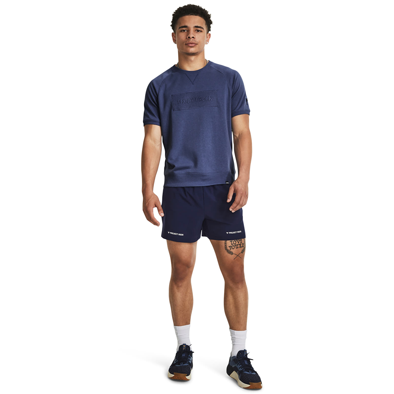 Felpe Under Armour Project Rock Terry Gym Top Hushed Blue