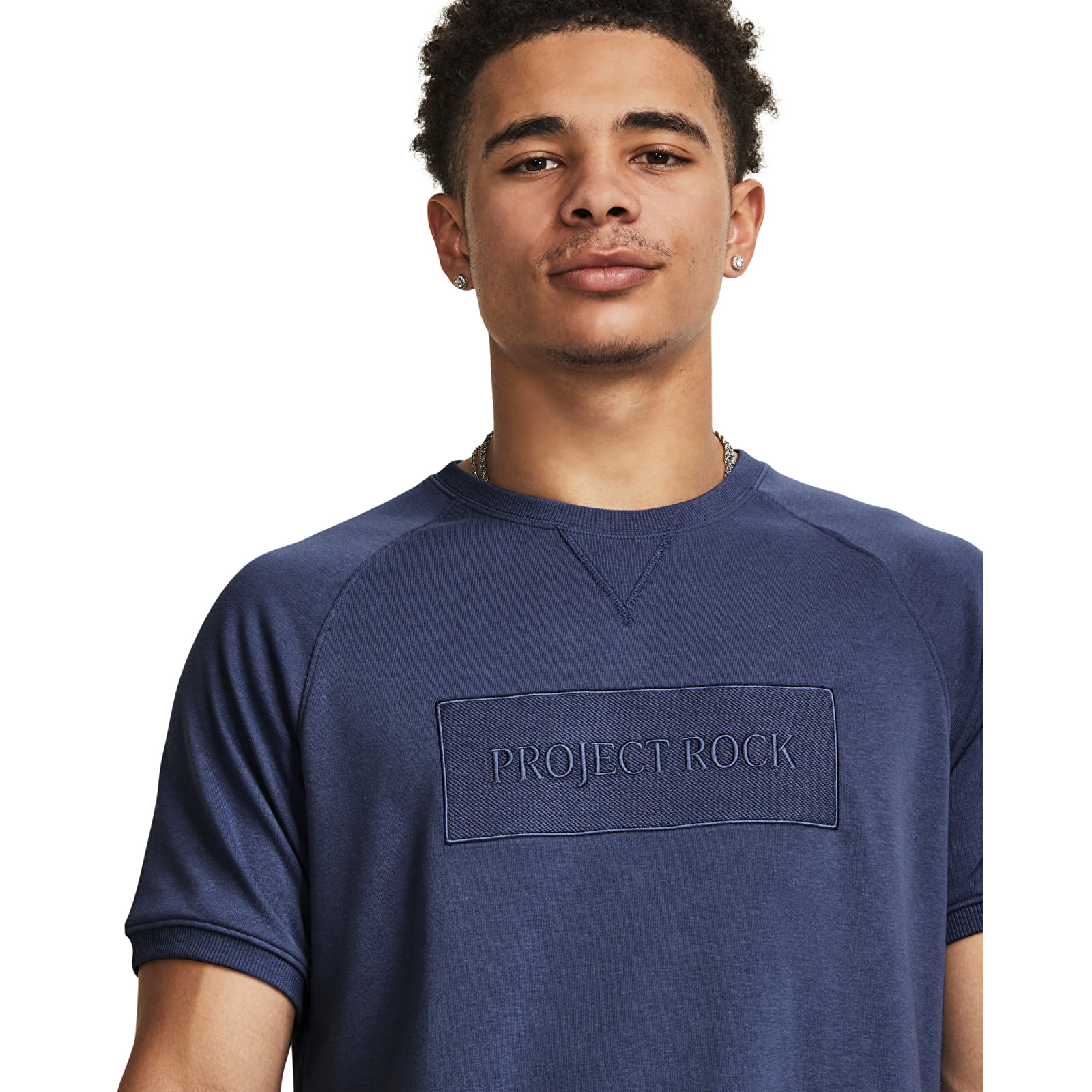 Felpe Under Armour Project Rock Terry Gym Top Hushed Blue