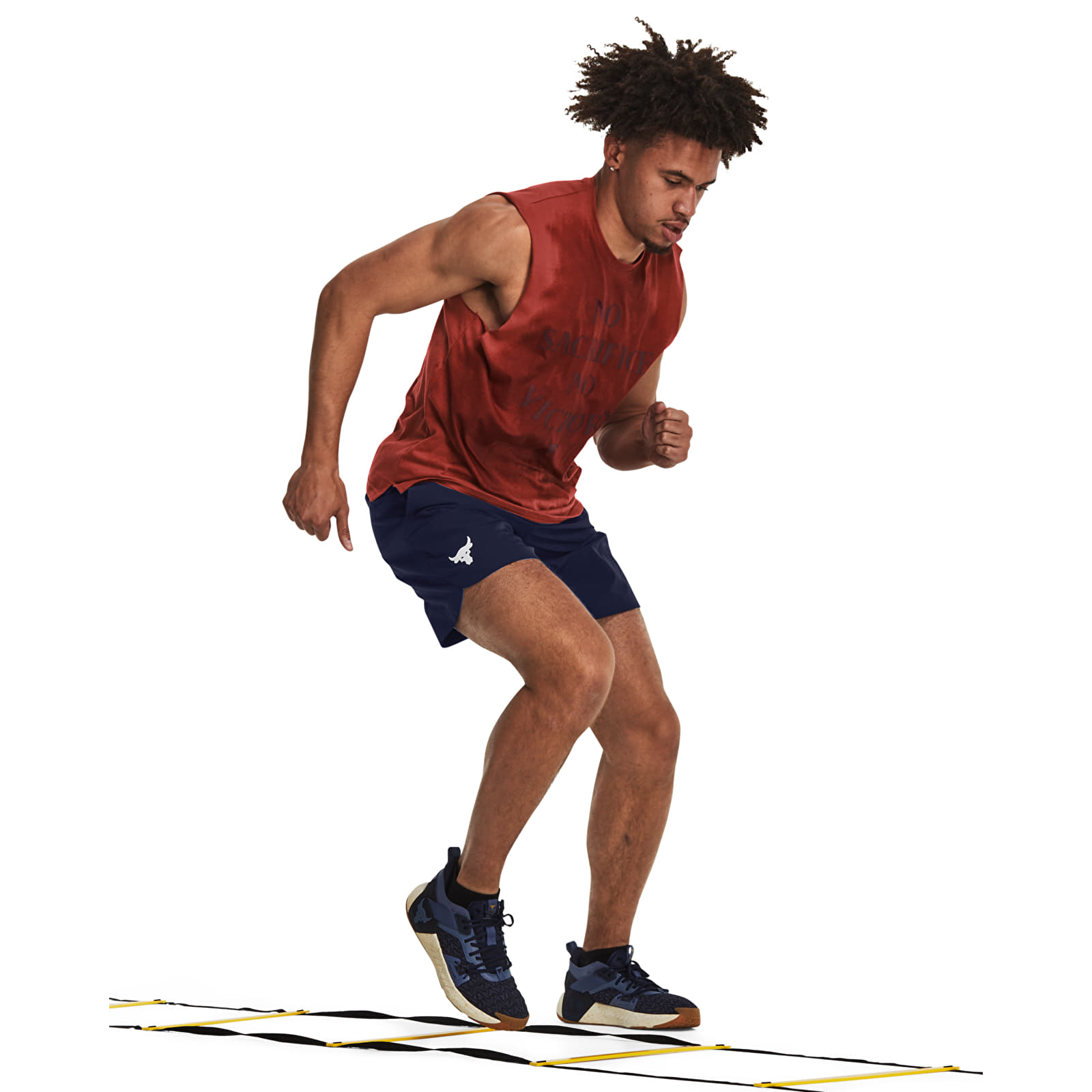 Tílka Under Armour Project Rock Sms Sl Tank Heritage Red