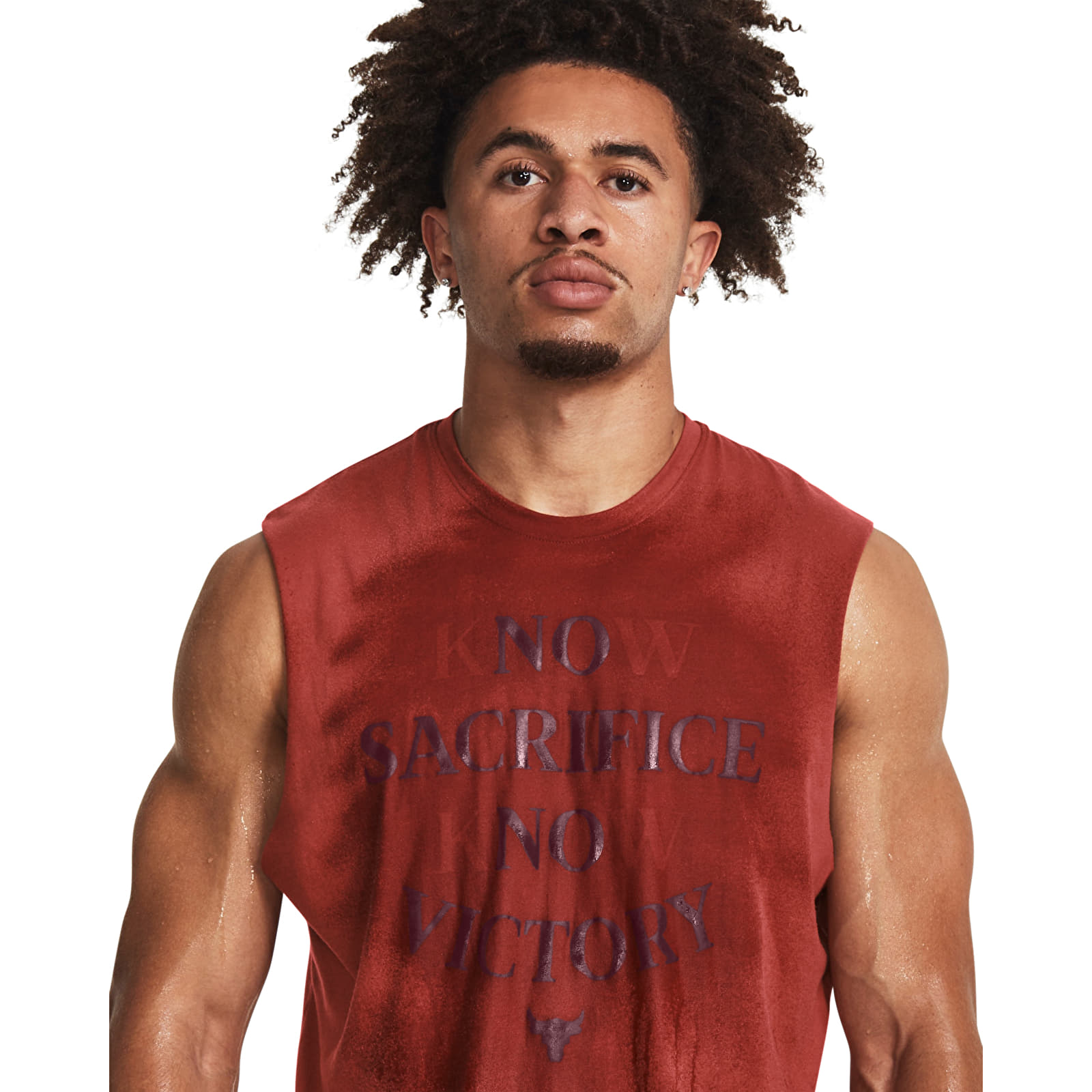 Tílka Under Armour Project Rock Sms Sl Tank Heritage Red