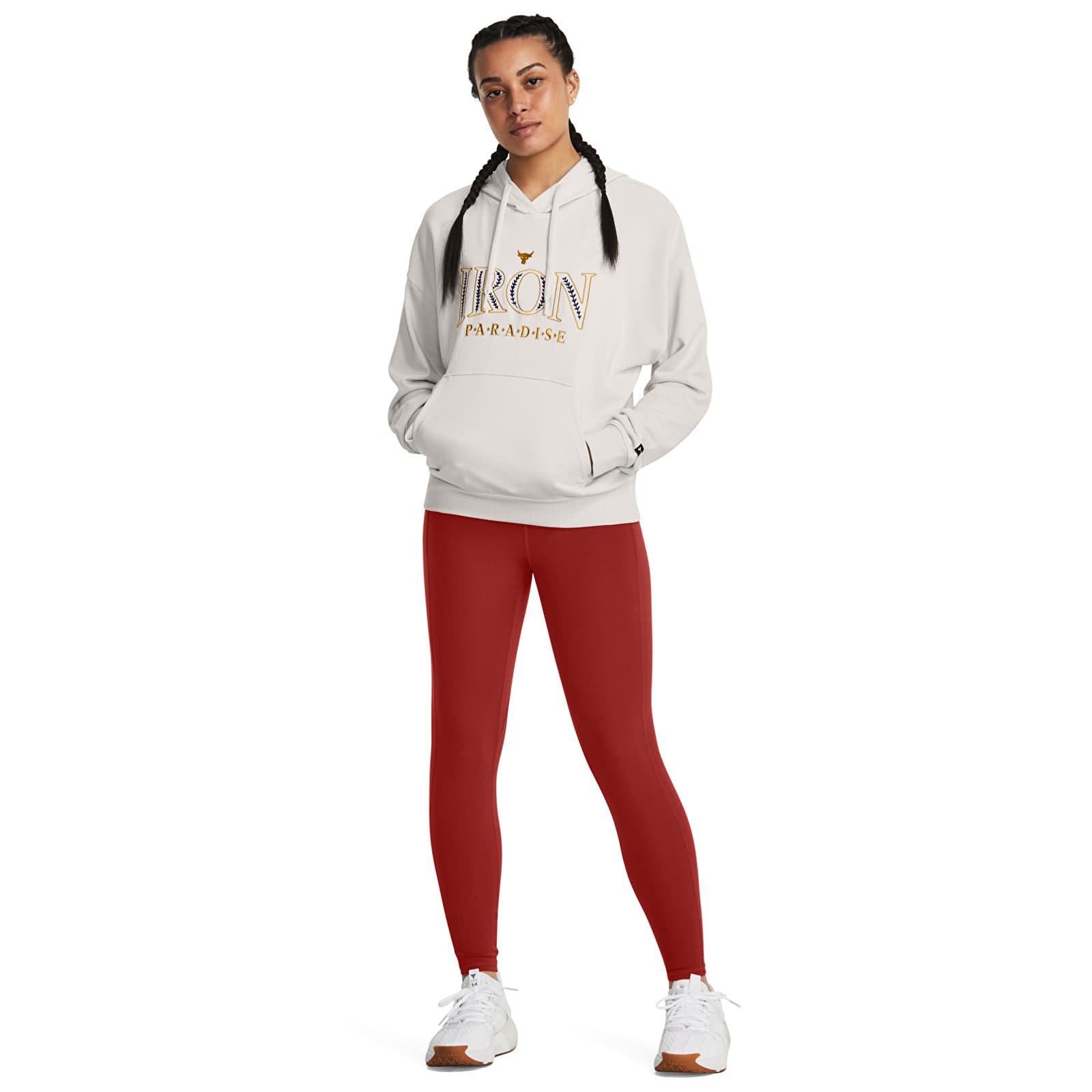 Hoodies and sweatshirts  Under Armour Project Rck Everyday Terry Hdy White Clay