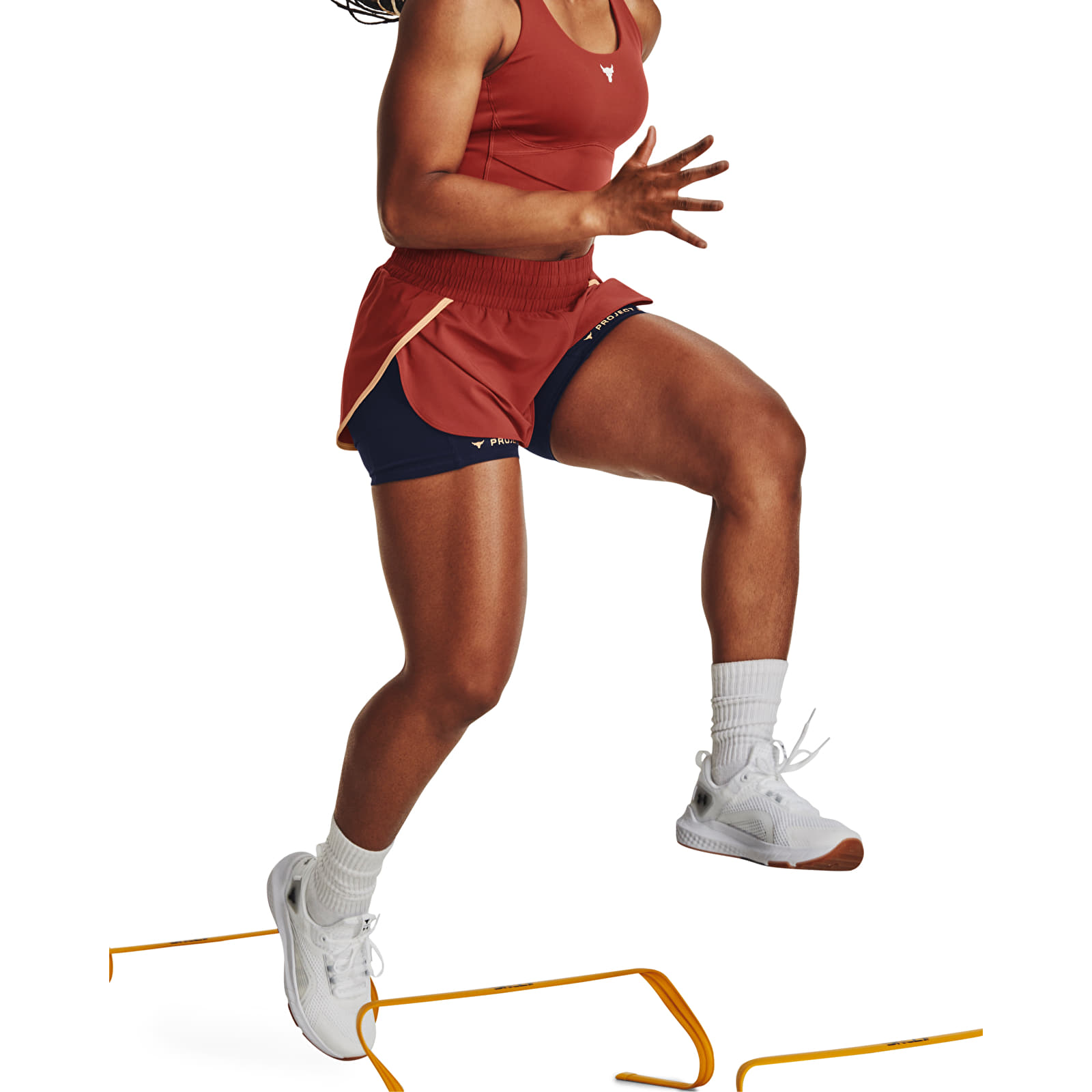 Pantalones cortos Under Armour Project Rck Flex Short Heritage Red