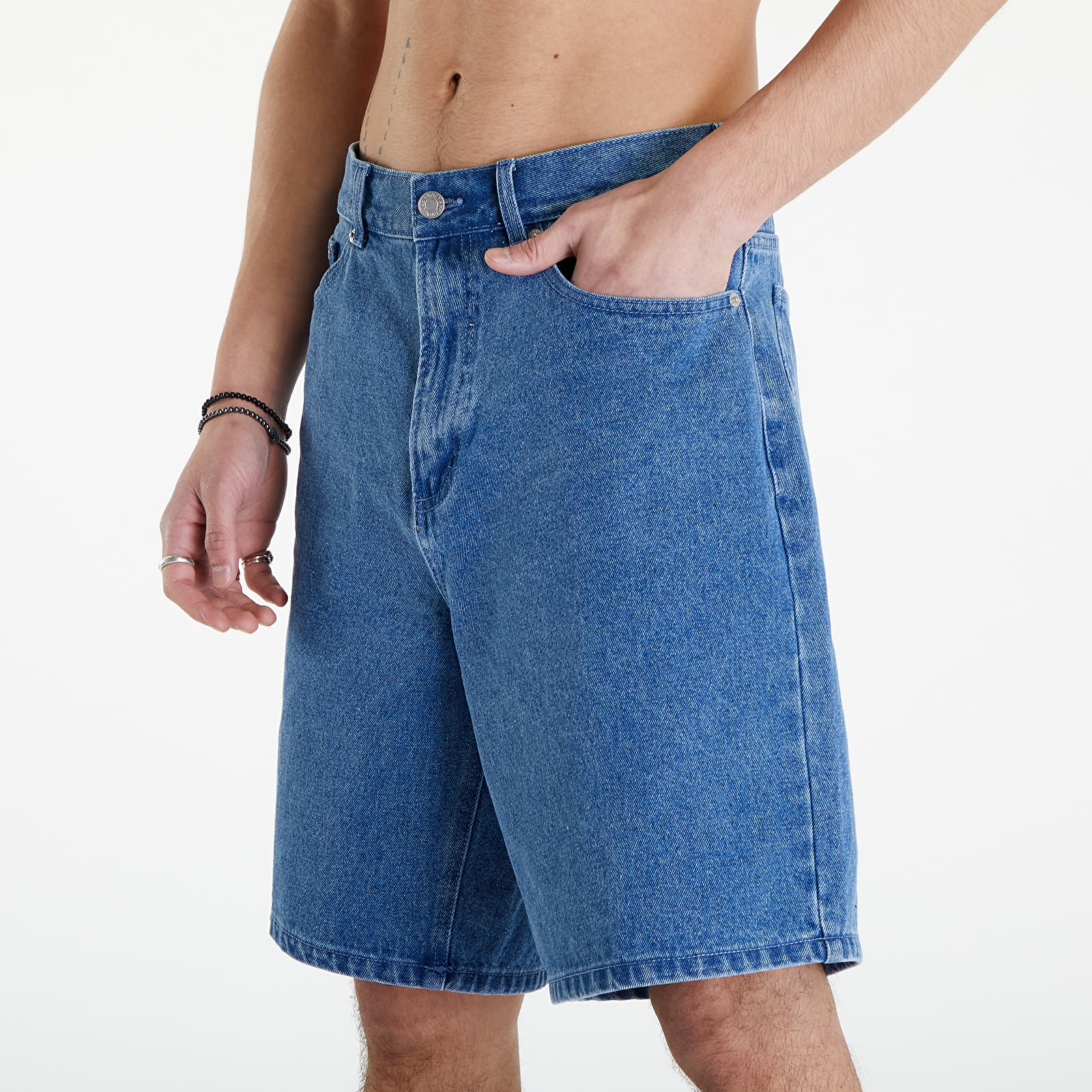 Korte broeken OBEY Bigwig Baggy Denim Short Light Indigo