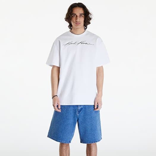 T-shirt Karl Kani Autograph Heavy Jersey Boxy Tee White