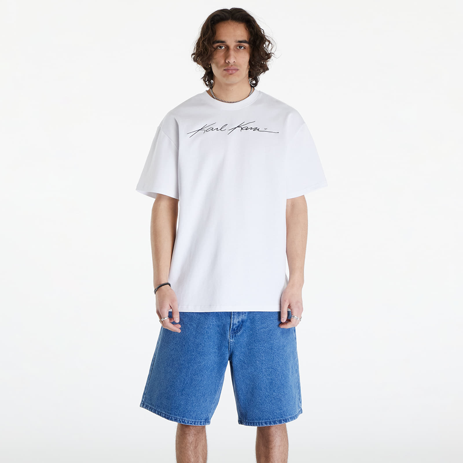 T-Shirts Karl Kani Autograph Heavy Jersey Boxy Tee White