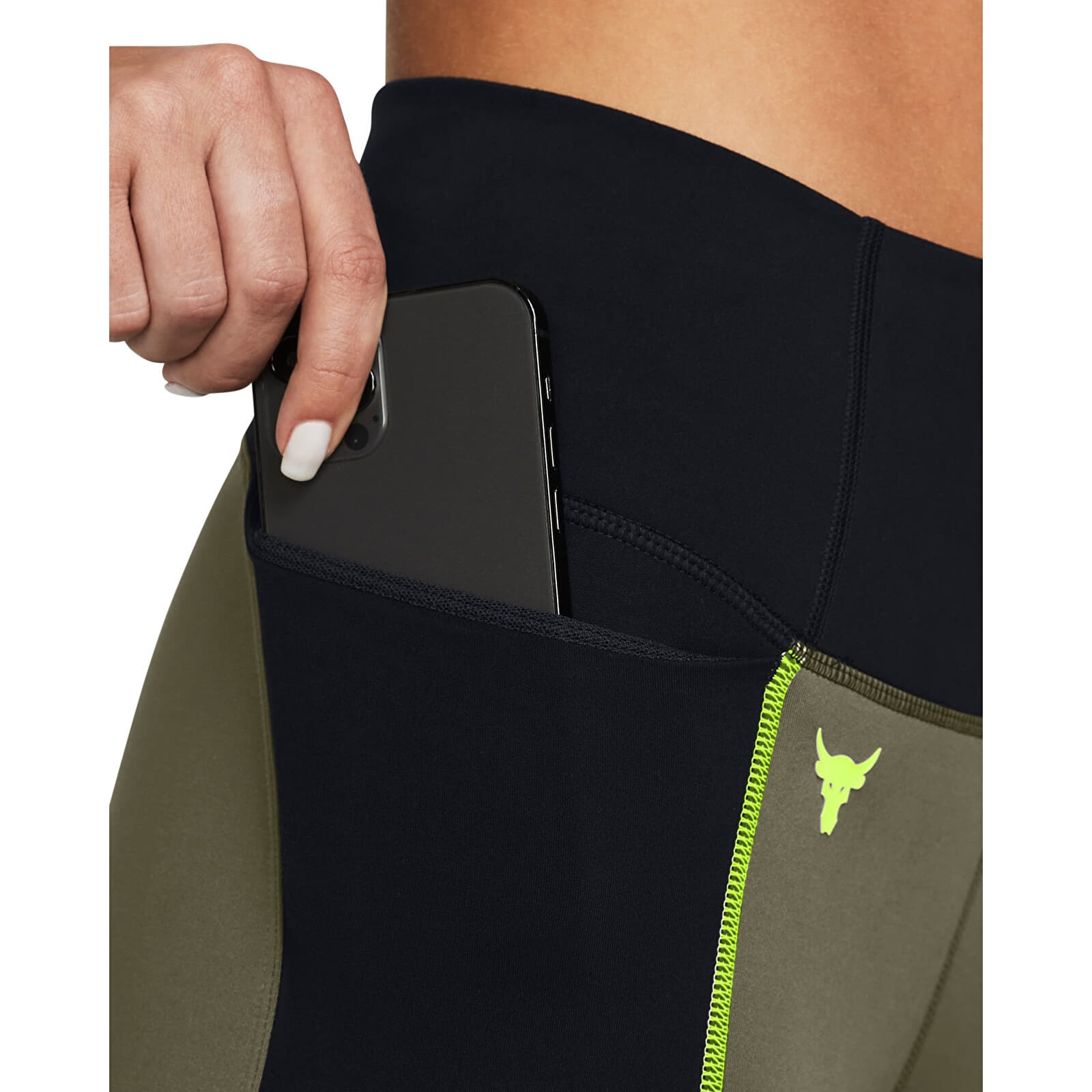 Leggings Under Armour Project Rck Lg Clrblck Ankl Lg Marine Od Green