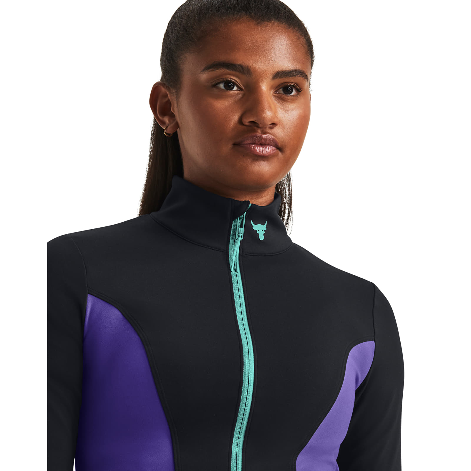 Суичърти Under Armour Project Rck Letsgo Crop Fz Black