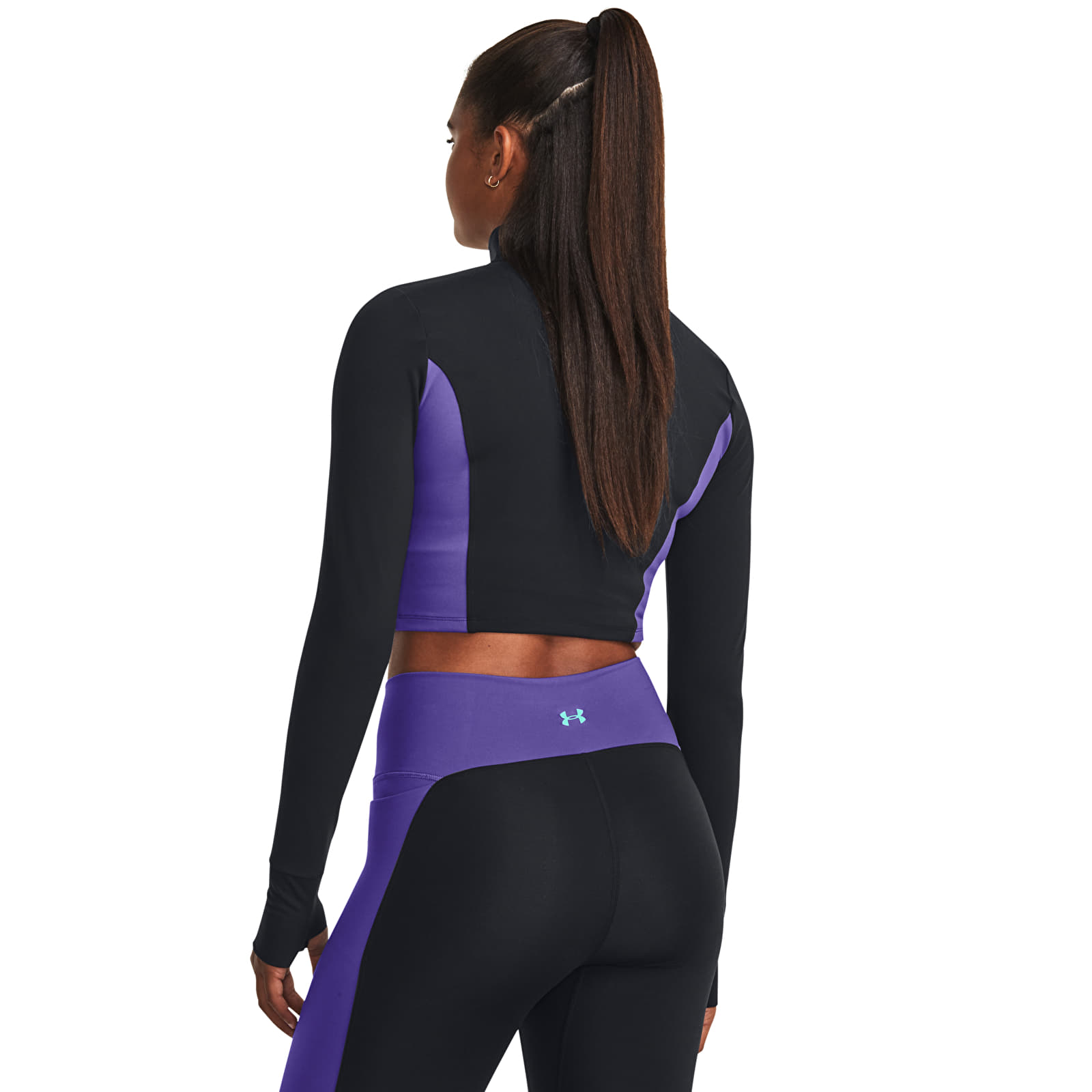 Суичърти Under Armour Project Rck Letsgo Crop Fz Black