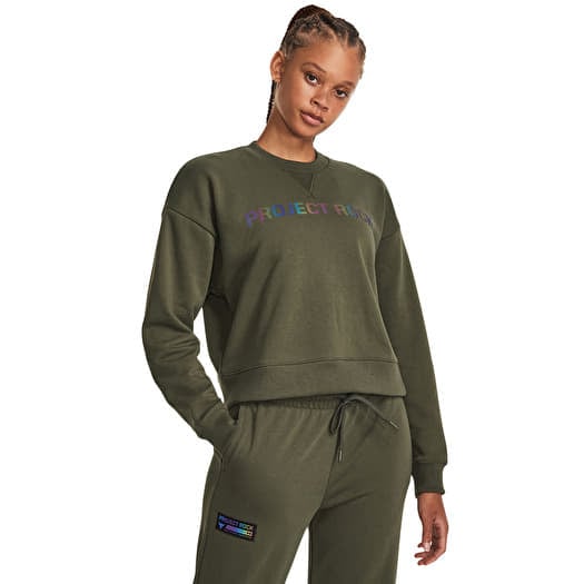 Bluza Under Armour Project Rck Hw Leg Day Crew Marine Od Green