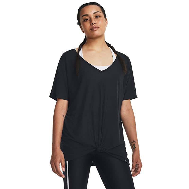 Tričko Under Armour Project Rck Completer Deep V T Black
