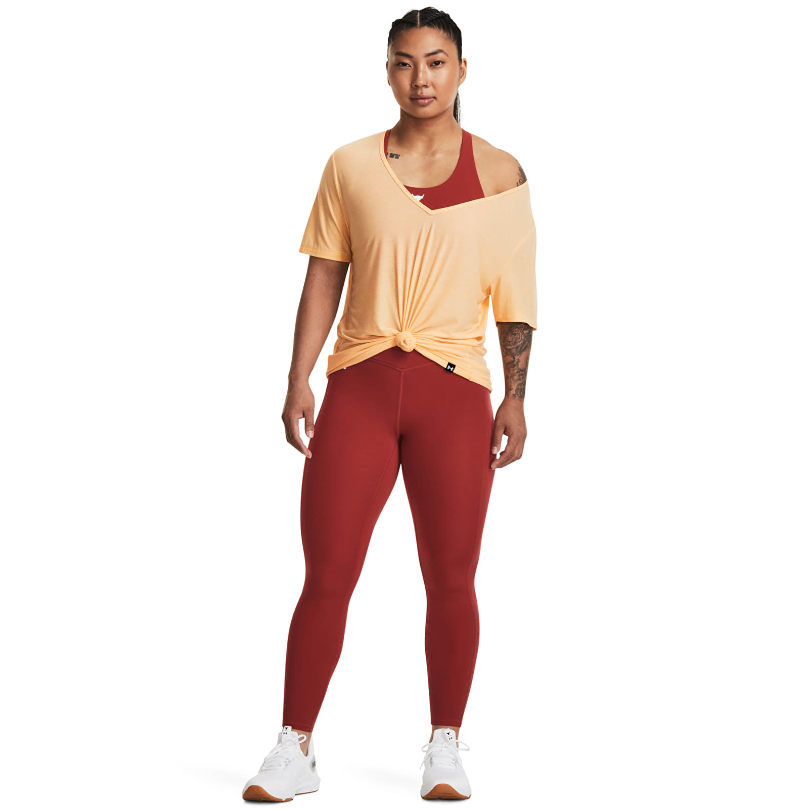 T-Shirts Under Armour Project Rck Completer Deep V T Mesa Yellow