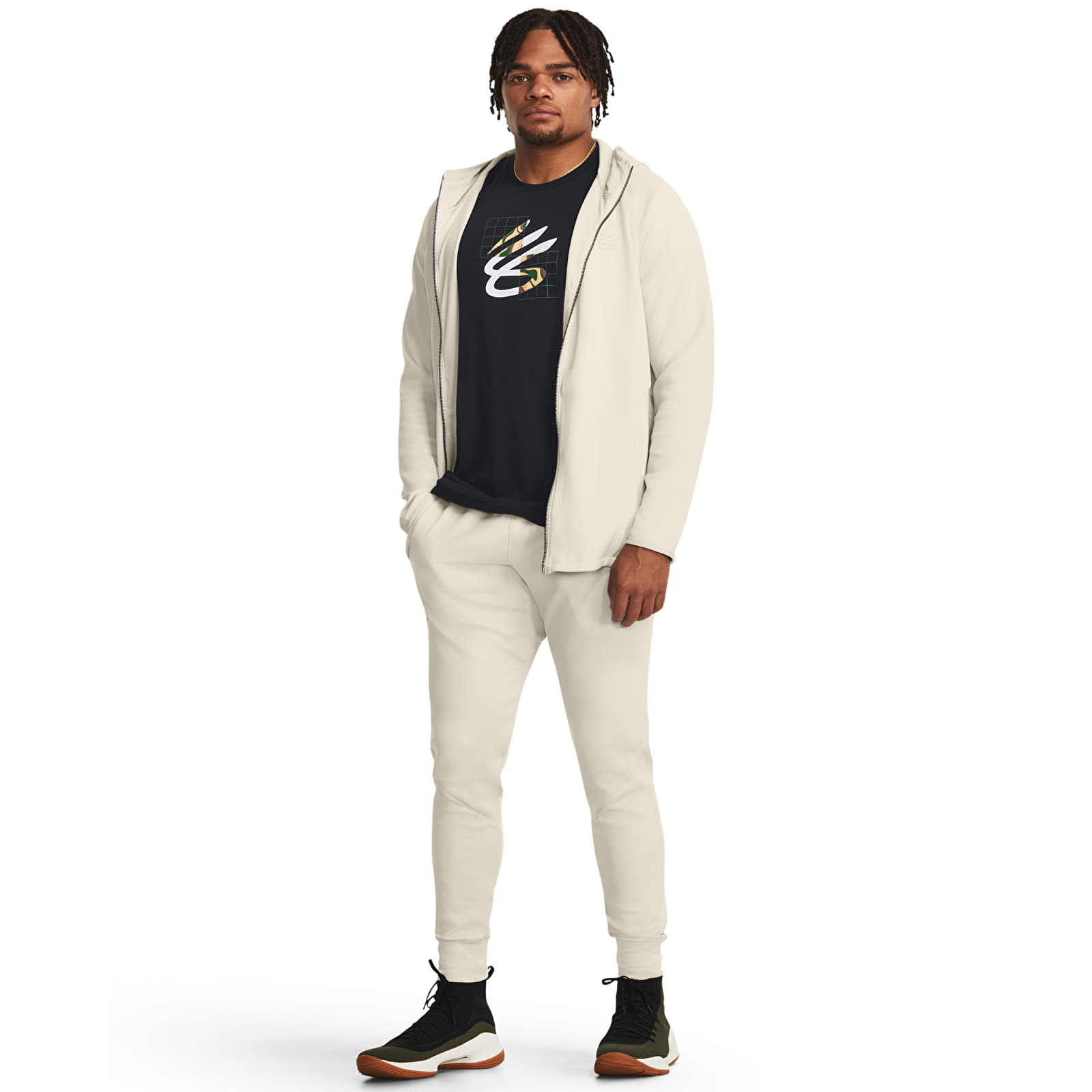 Hosen Under Armour Curry Playable Pant Summit White