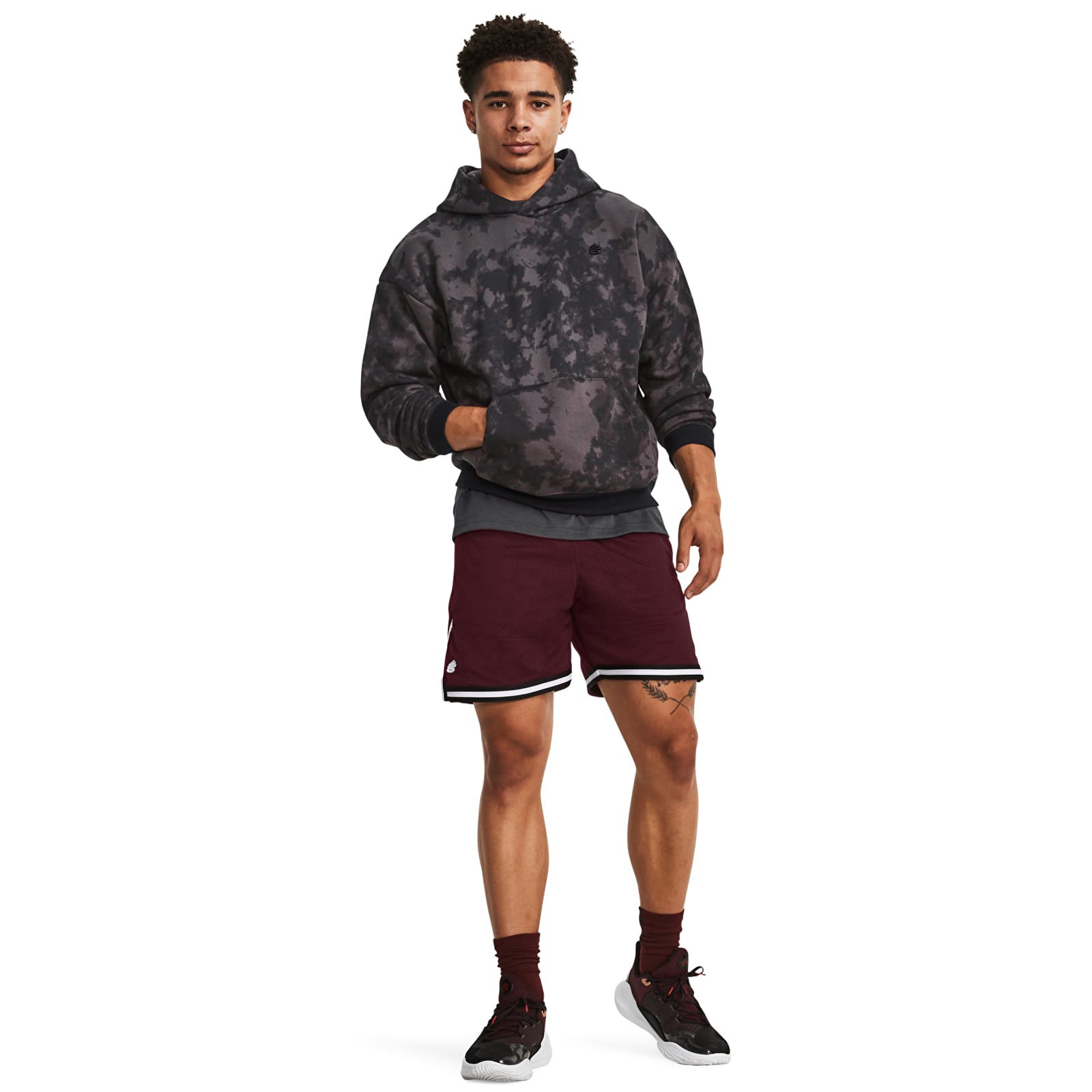 Толстовки та реглани Under Armour Curry Acid Wash Hoodie Jet Gray