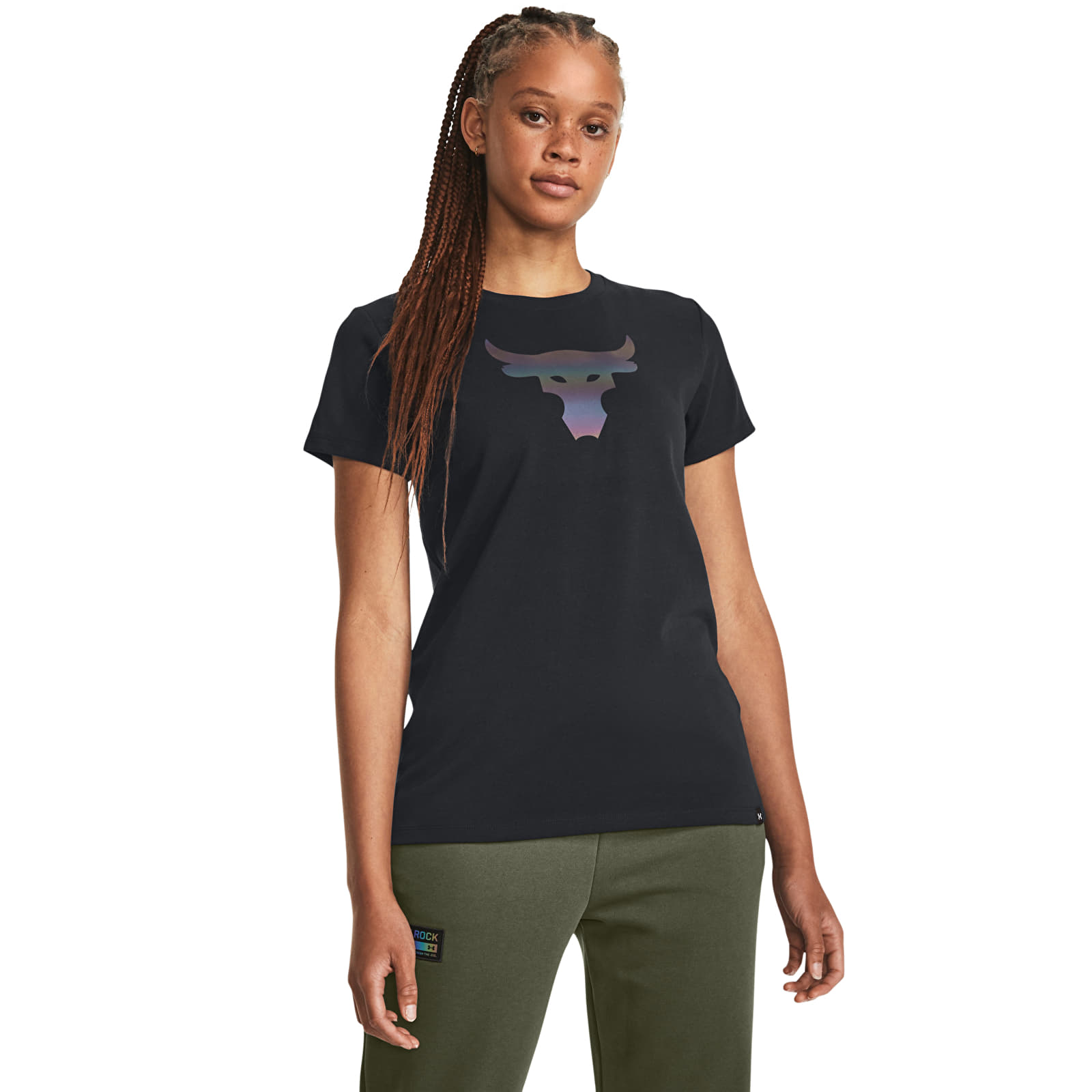 majice kratkih rukava Under Armour Project Rck Nght Shft Ss Hw Q4 Black