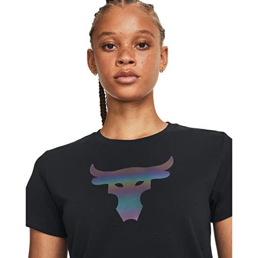 Magliette Under Armour Project Rck Nght Shft Ss Hw Q4 Black Queens