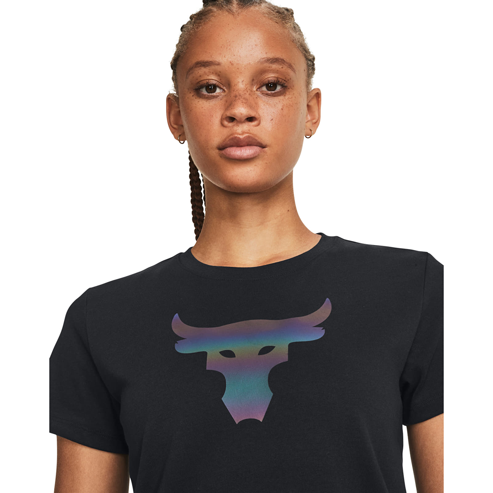 majice kratkih rukava Under Armour Project Rck Nght Shft Ss Hw Q4 Black