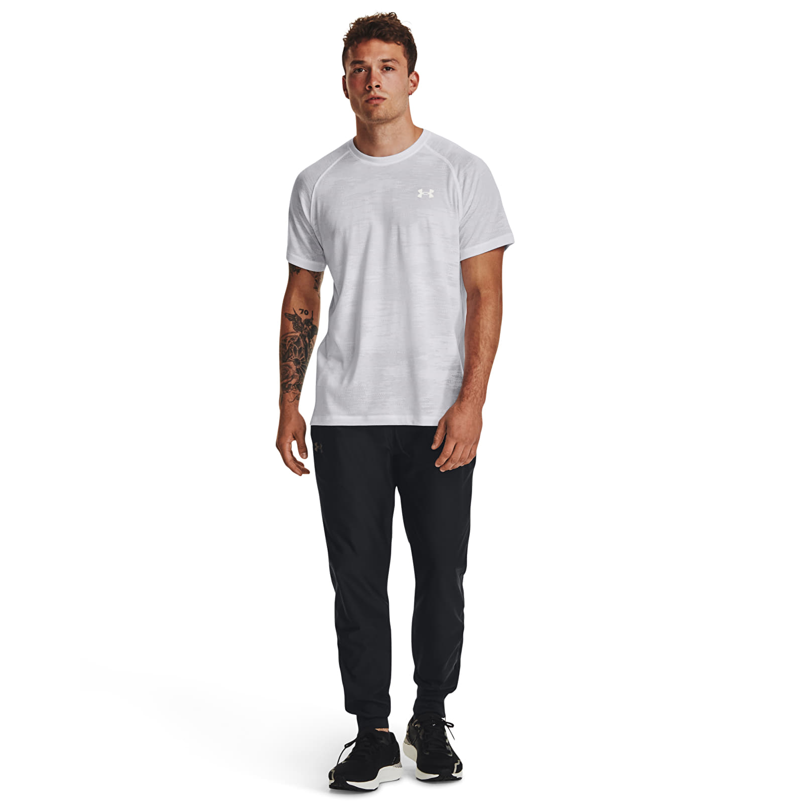 T-krekli Under Armour Streaker Speedcamo Ss White