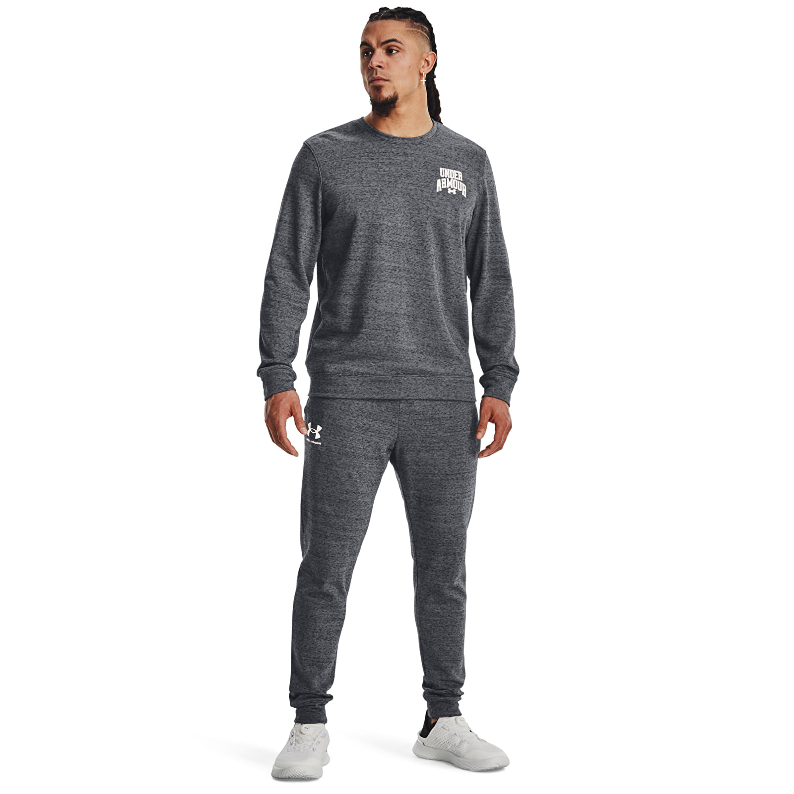 Pantalones Under Armour Rival Terry Jogger Pitch Gray Full Heather