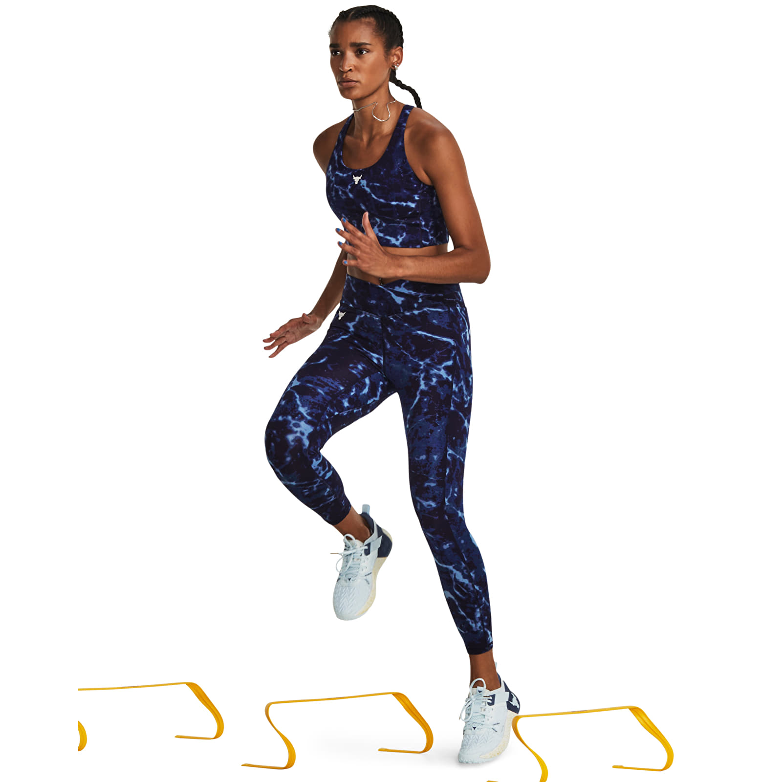 Sujetadores Under Armour Project Rck Lg Crssover Top Pt Midnight Navy