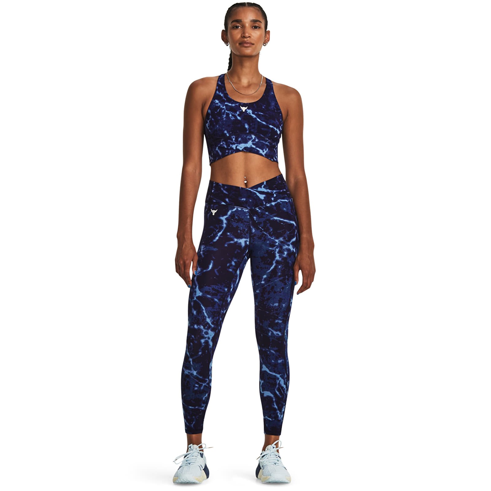 Sujetadores Under Armour Project Rck Lg Crssover Top Pt Midnight Navy