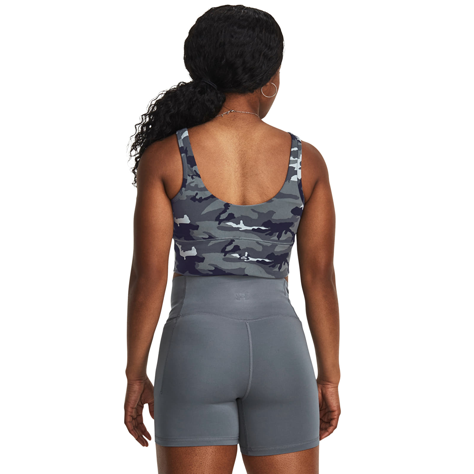 Majica bez rukava Under Armour Meridian Fitted Croptankprnt Harbor Blue