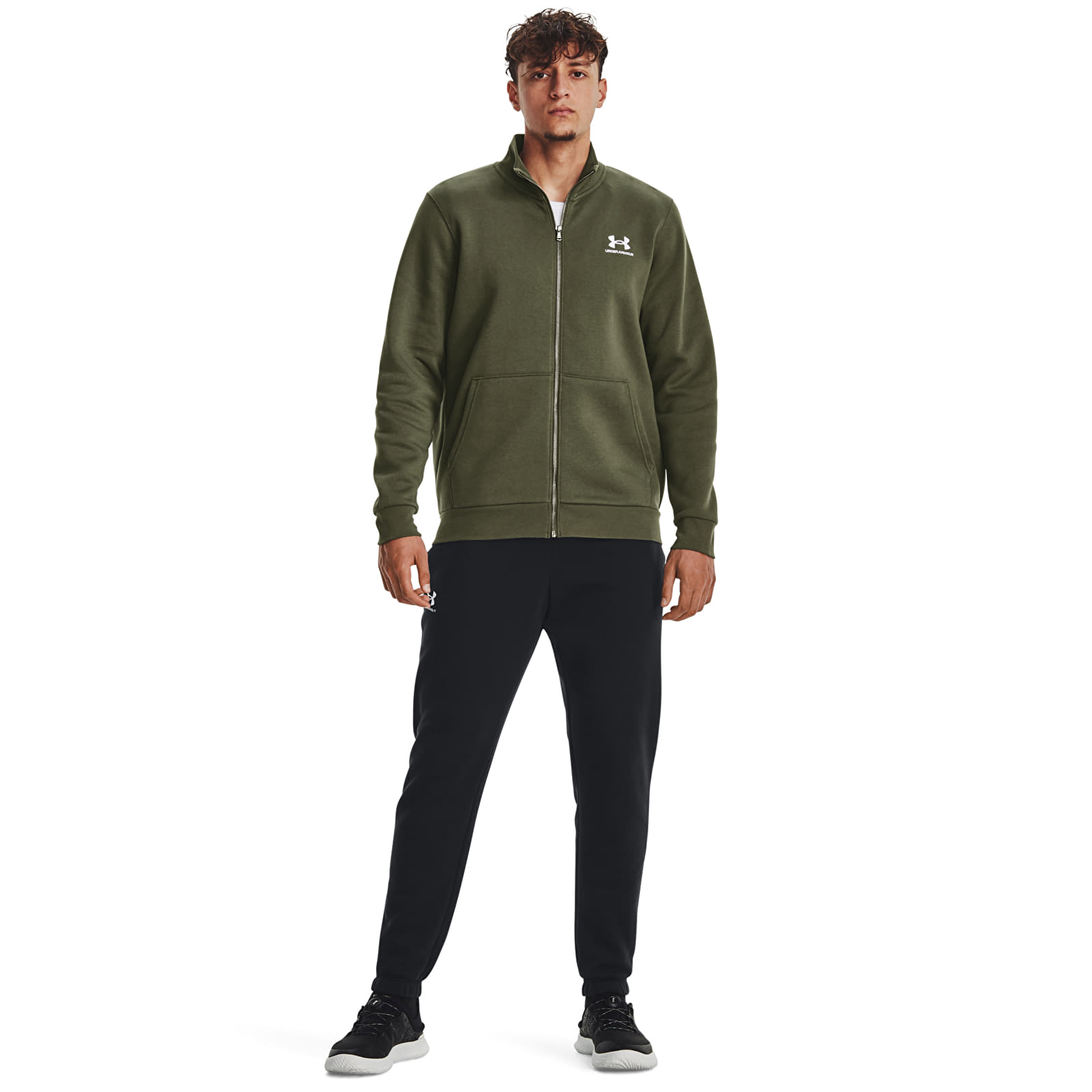 Jassen Under Armour Essential Flc Track Jacket Marine Od Green