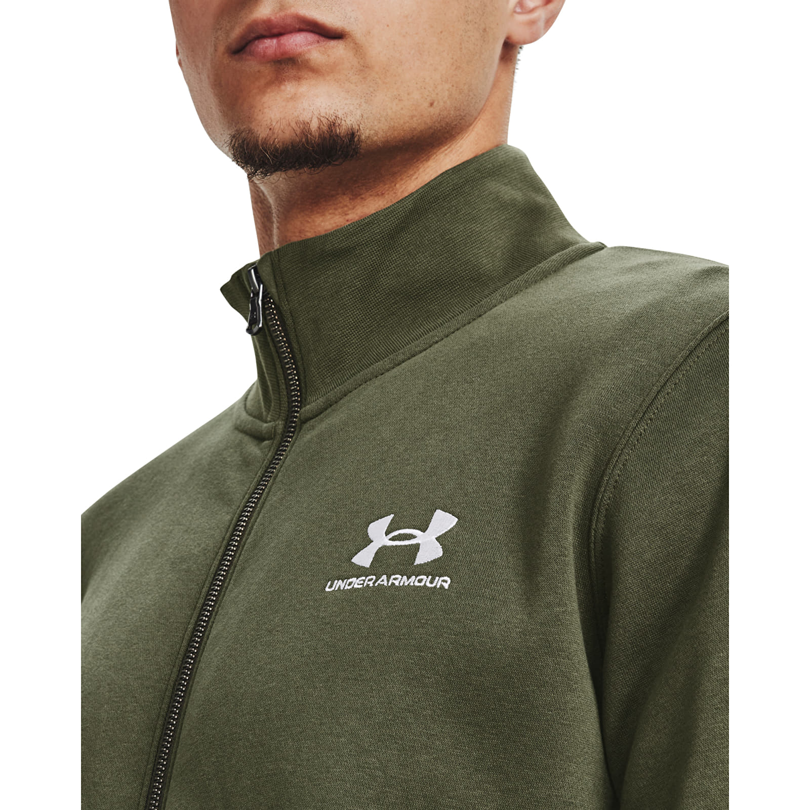 Jassen Under Armour Essential Flc Track Jacket Marine Od Green