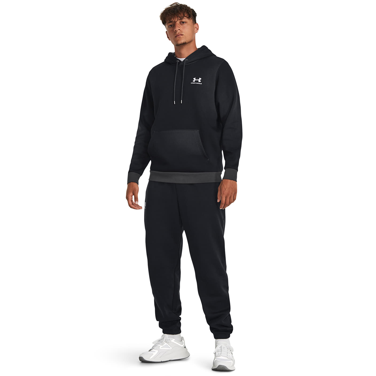 Hættetrøjer og sweatshirts Under Armour Essential Flc Novelty Hd Black