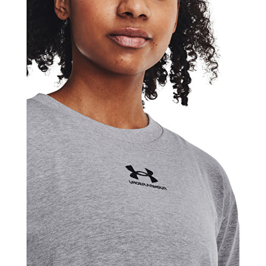 T Shirts Under Armour W Extended Ss New Steel Light Heather Queens
