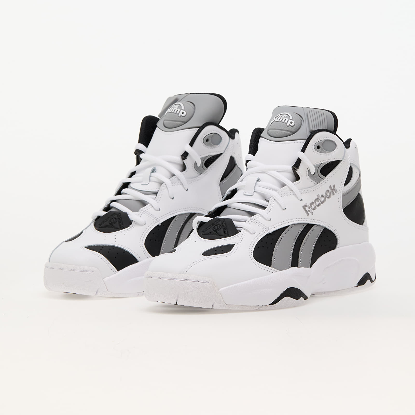 Reebok pump black and white hotsell