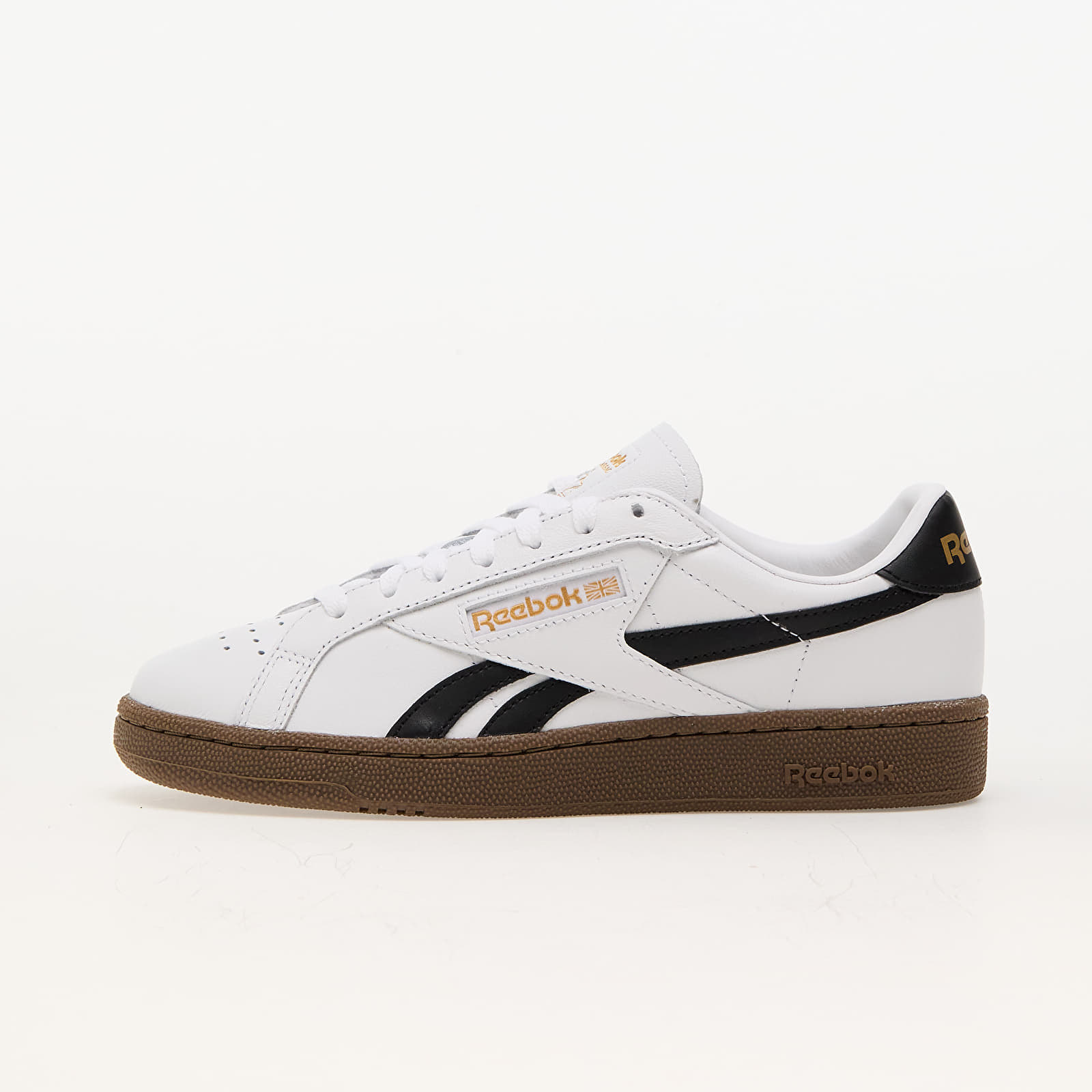 Men s sneakers and shoes Reebok Club C Grounds Uk White Black Gum Queens