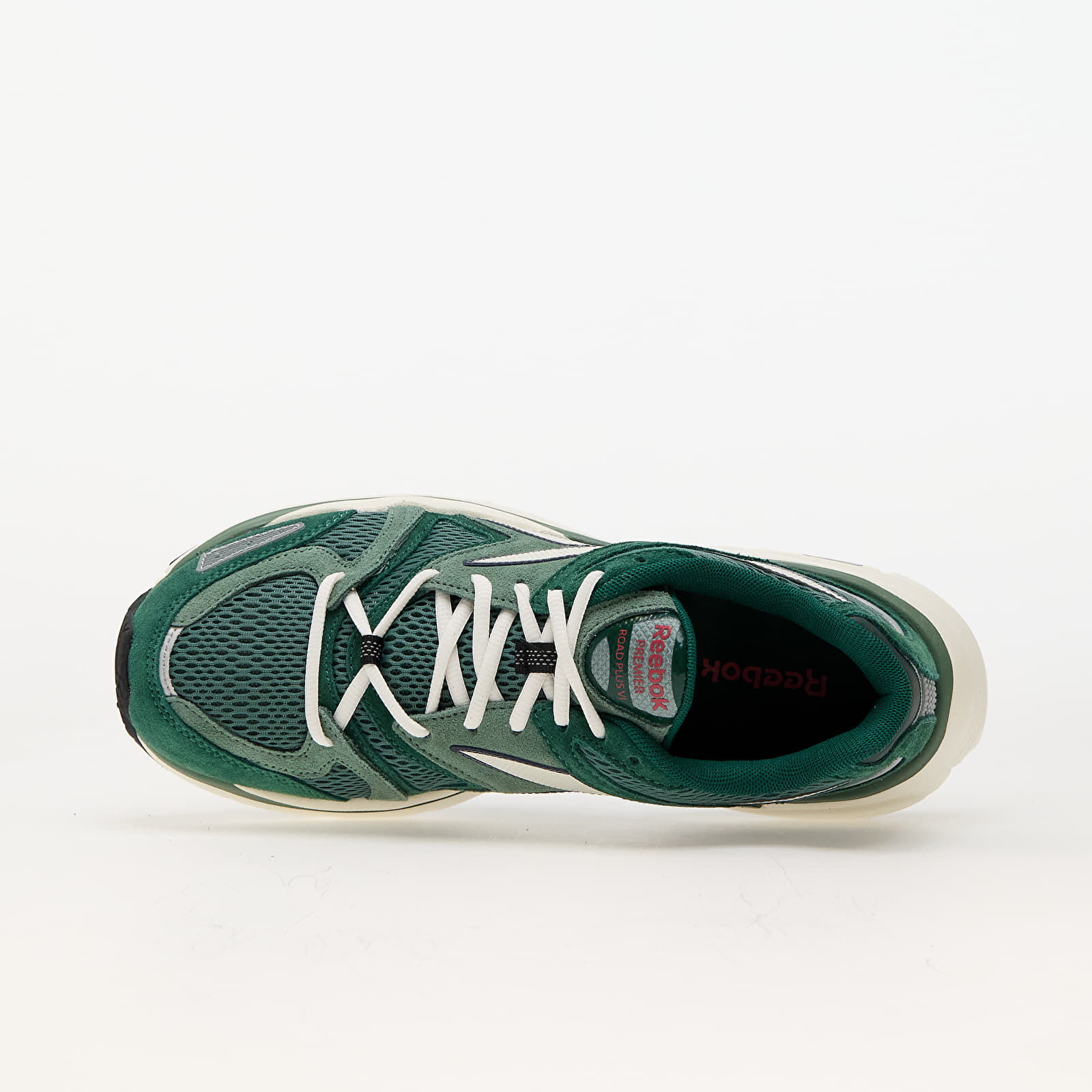 Men's sneakers and shoes Reebok Premier Road Plus VI Tregre/ Dark Green/ Chalk