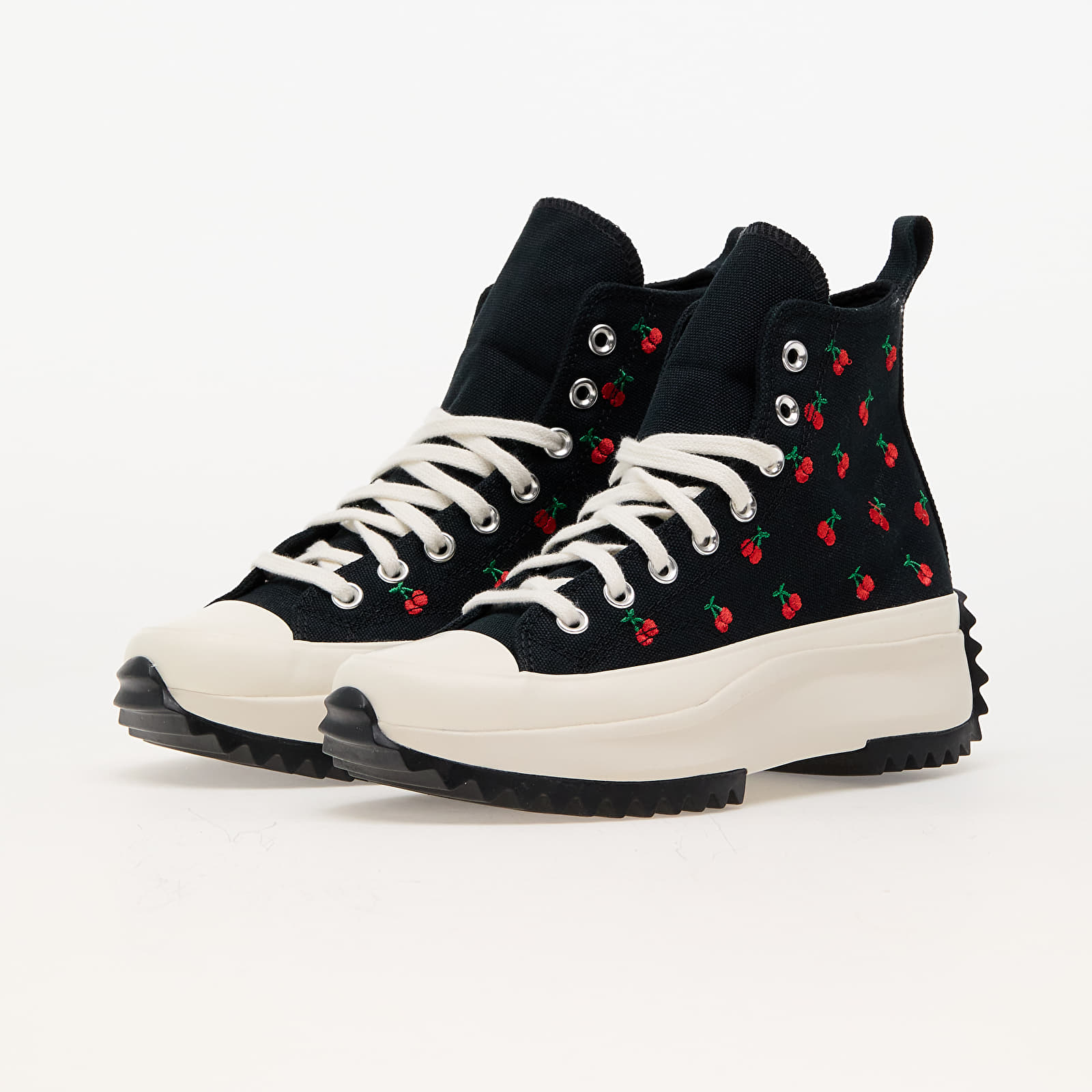 Pánske tenisky a obuv Converse Run Star Hike Platform Cherries Black/ Egret/ Red