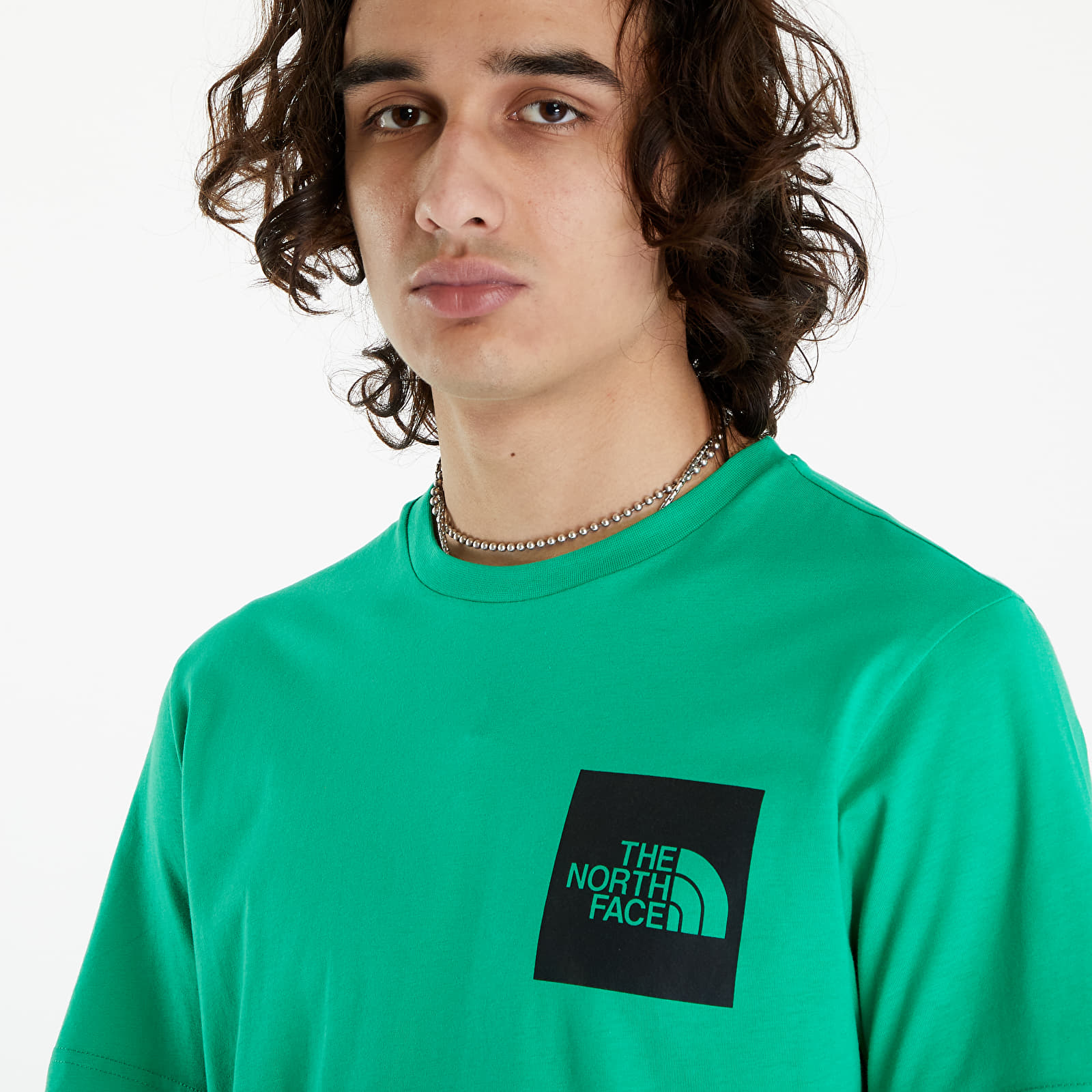 T Shirts The North Face S S Fine Tee Optic Emerald Queens