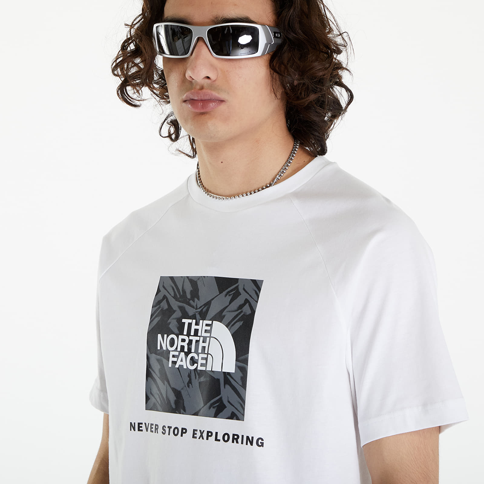Marškinėliai The North Face Raglan Redbox Tee TNF White
