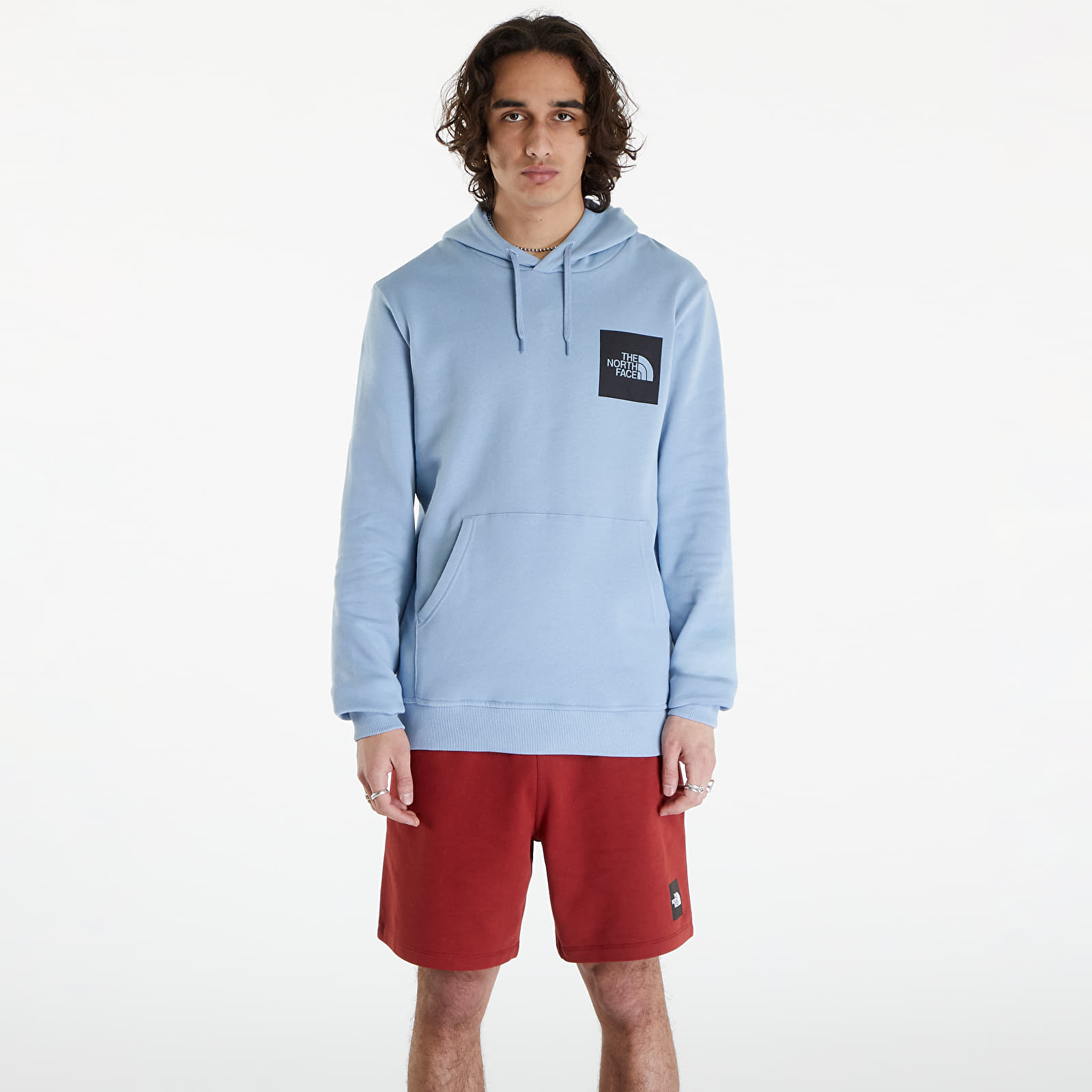 Bluzy The North Face Fine Hoodie Steel Blue