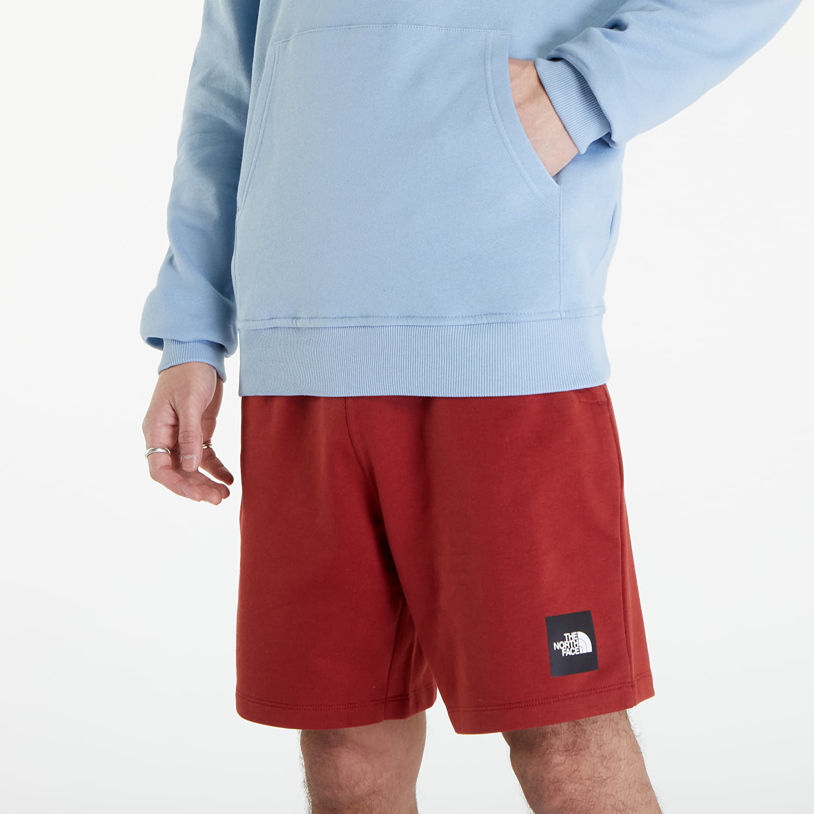 Bluzy The North Face Fine Hoodie Steel Blue