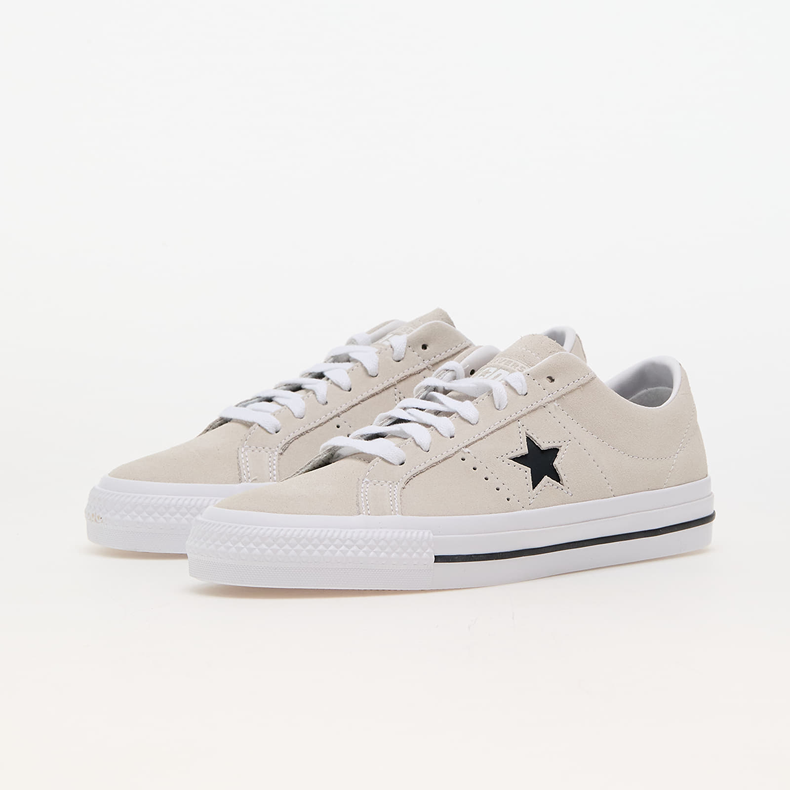 Męskie trampki i buty Converse One Star Pro Suede Egret/ White/ Black