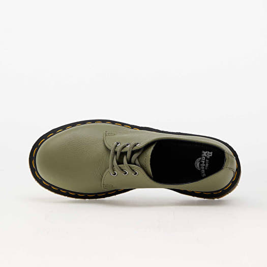 Olive green dr martens hot sale