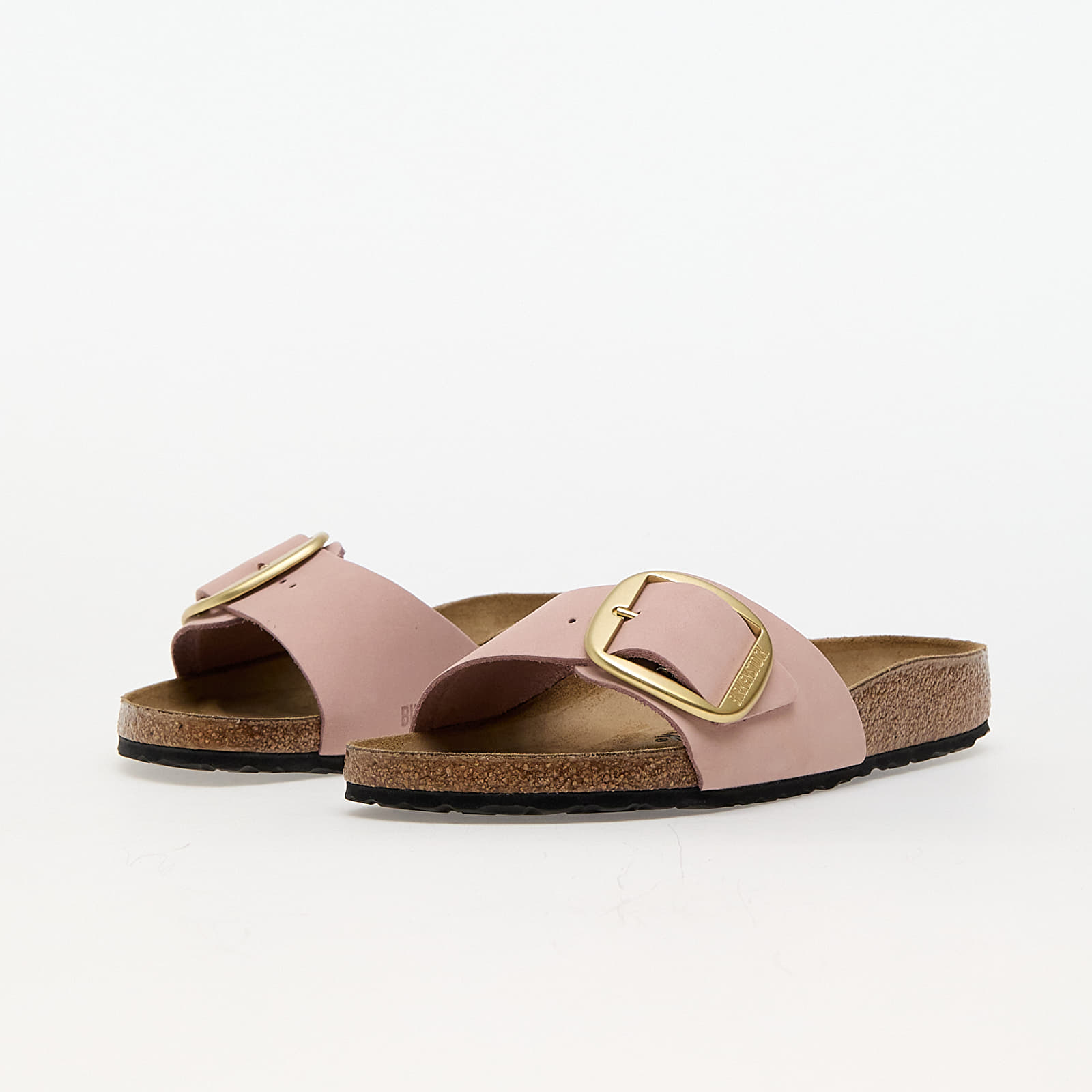 Sneakers und Schuhe für Frauen Birkenstock Madrid Big Buckle Nubuck Leather Soft Pink