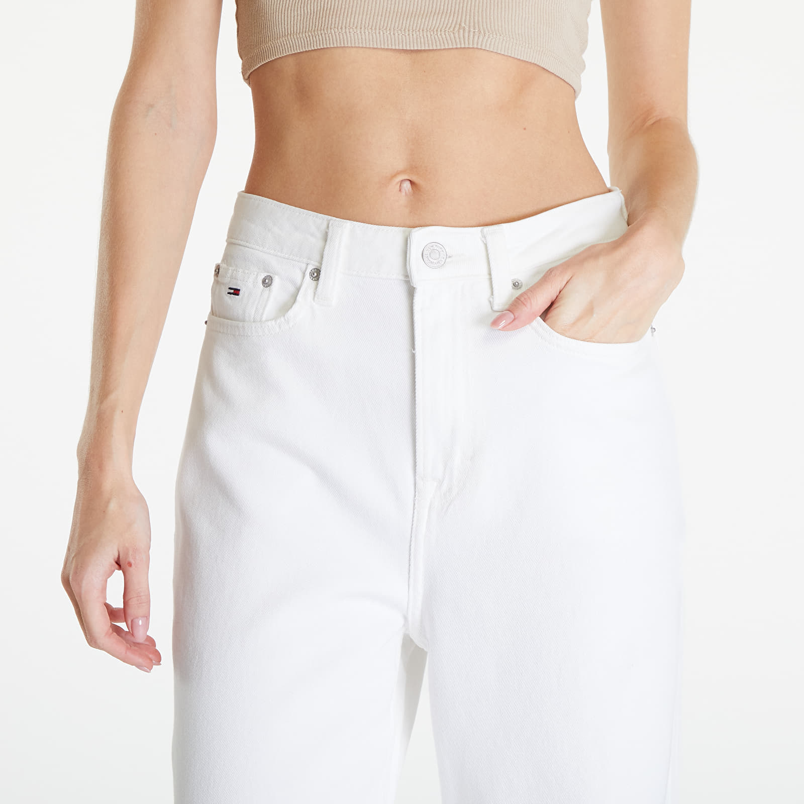 Jeans Tommy Jeans Gmd Claire High Rise Wide Jeans White