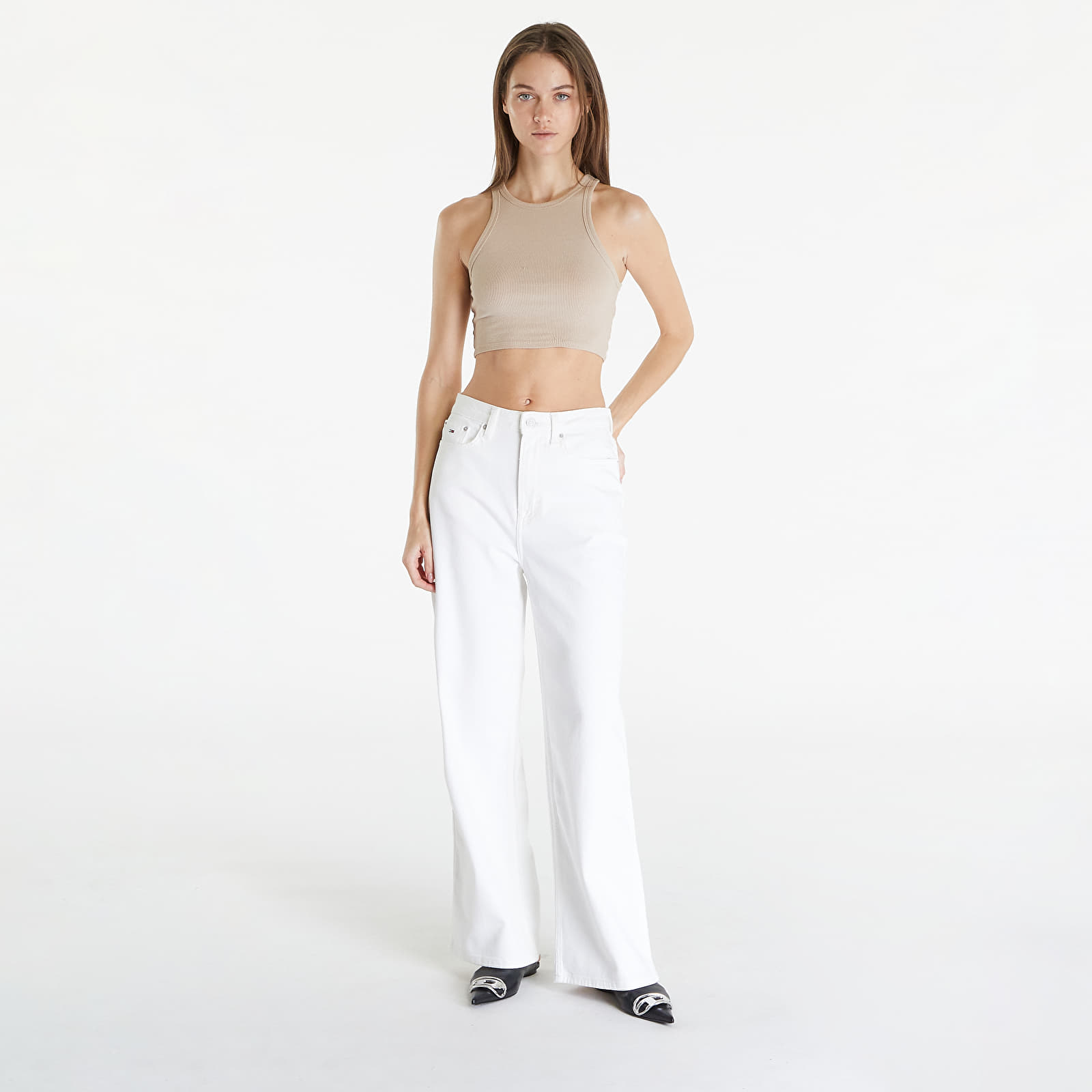 Jeans Tommy Jeans Gmd Claire High Rise Wide Jeans White
