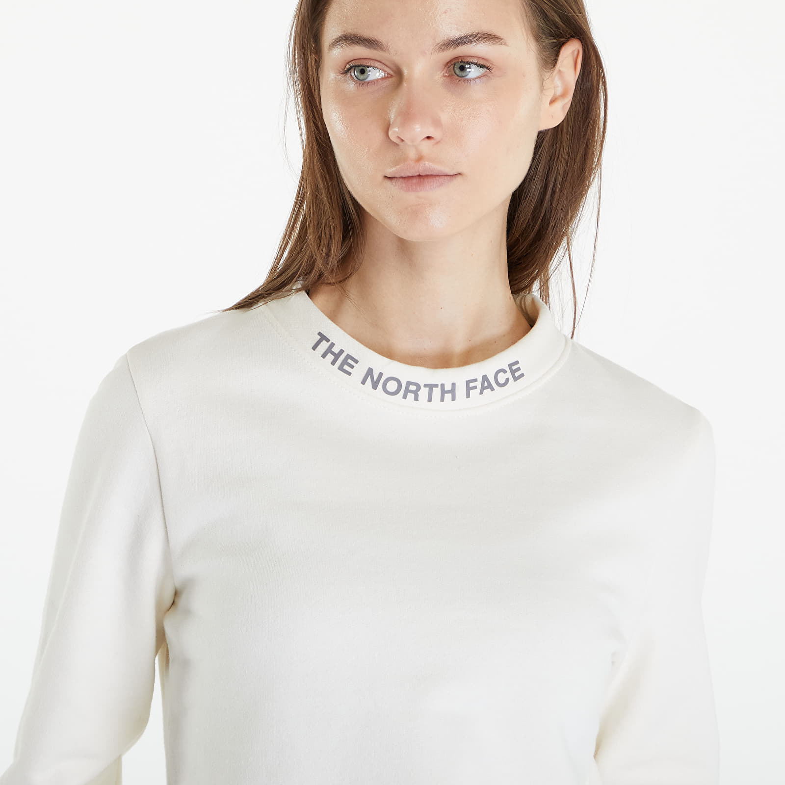 Kapuutsikud ja kampsunid The North Face Zumu Crewneck Sweatshirt White Dune