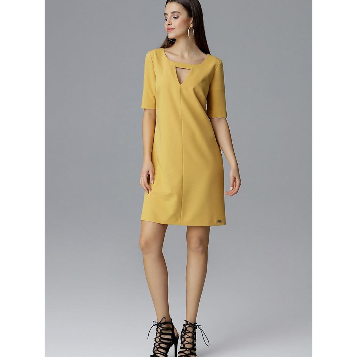 Dresses Figl model 126010 Yellow