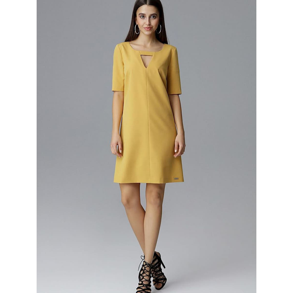 Dresses Figl model 126010 Yellow