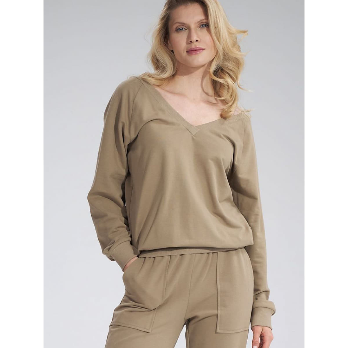 Hoodies and sweatshirts  Figl model 167881 Beige