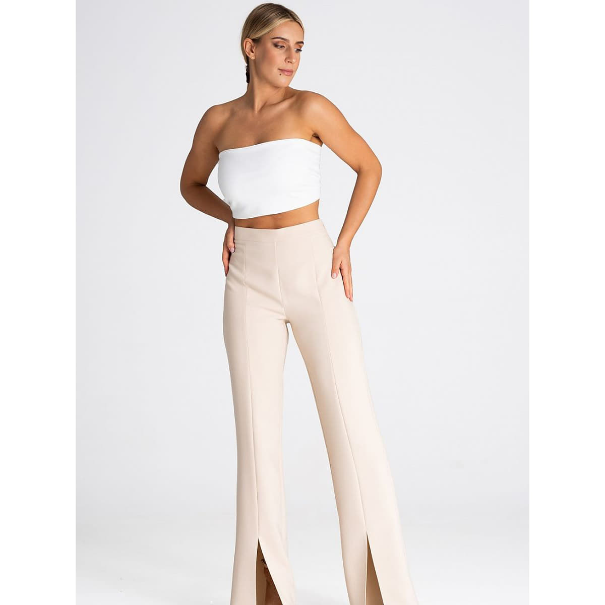 Pantaloni Figl model 190914 Beige