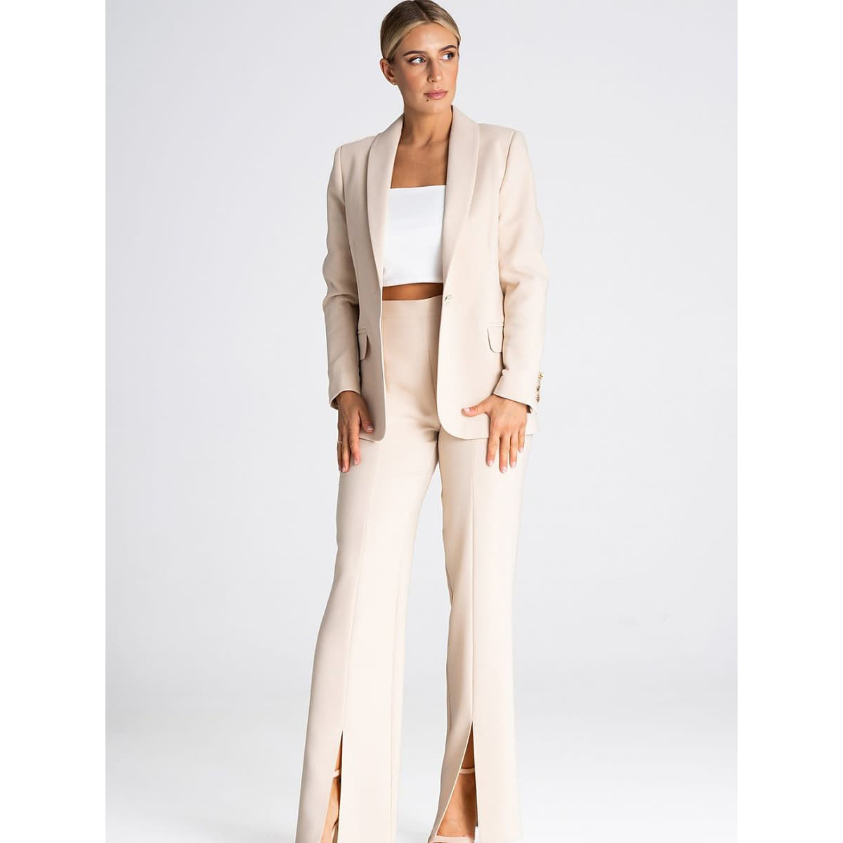 Pantaloni Figl model 190914 Beige