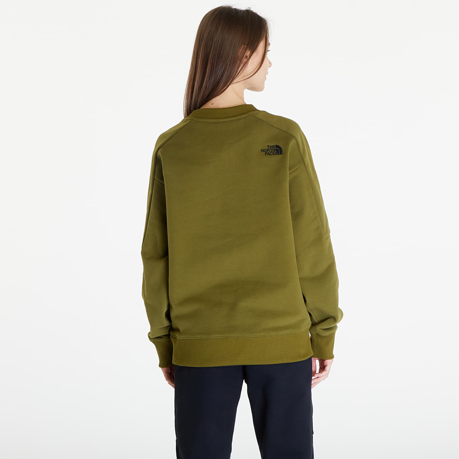 Hupparit ja collegepaidat The North Face The 489 Crewneck Sweatshirt UNISEX Forest Olive